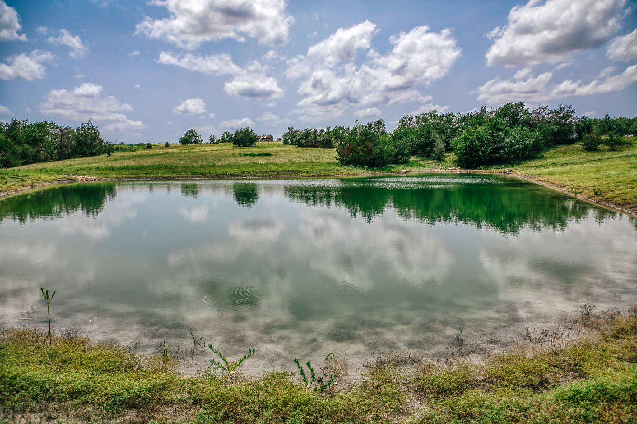 Still pond with sky reflection — Lot 4