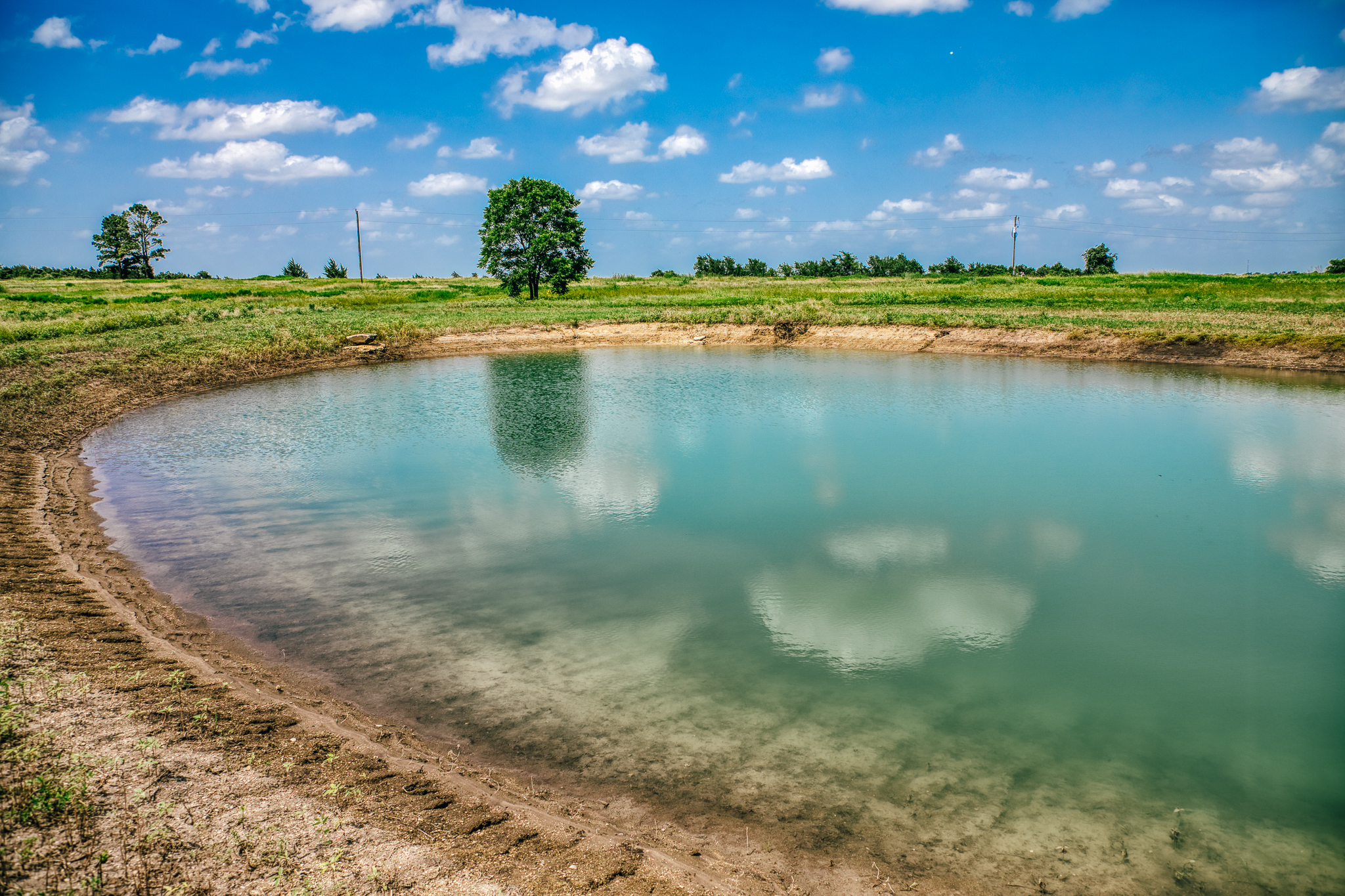 Private pond at Lot 2 — The Clearing